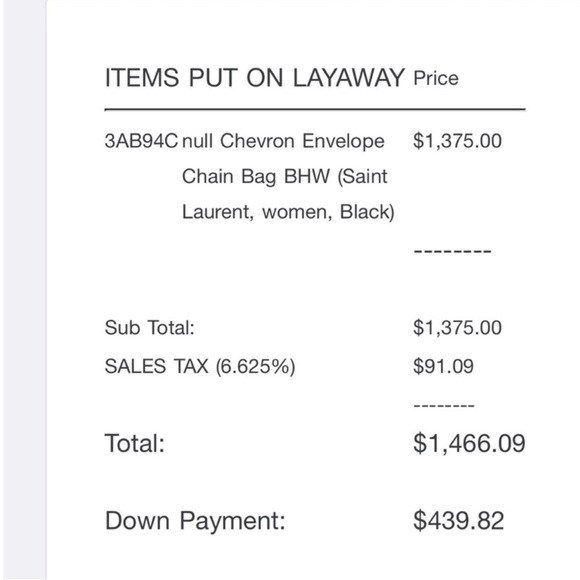 Yves Saint Laurent Black Chevron Clutch Like new condition authentic - Picture 4 of 10